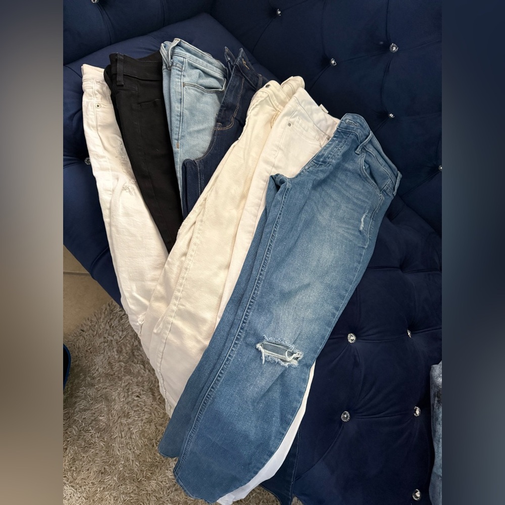 Stylish Denim and Neutral Jeans Collection